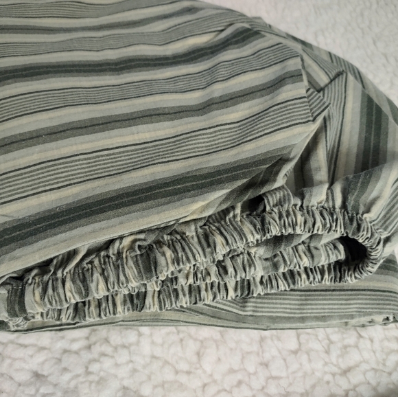 SOLD Vintage Striped Twin Sheet 3 Pc Set - Cotton Blend 12" Deep Pockets NwoT - Picture 2 of 5